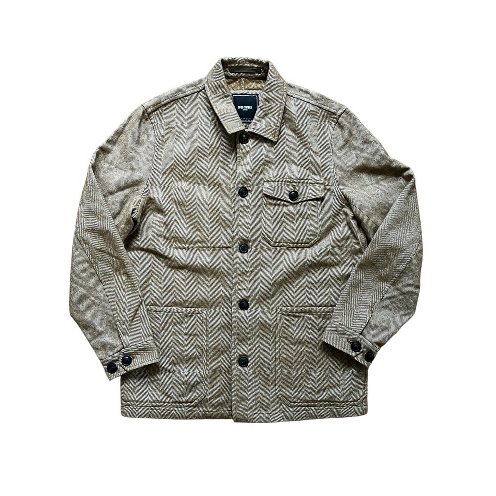 Todd Snyder Herringbone Chore‎ Coat in Canyon Brown, Size Medium